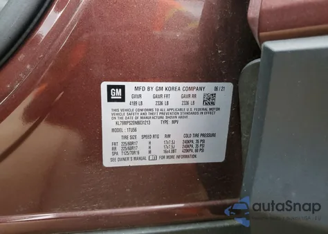 2022 Chevrolet Trailblazer Lt from USA, damaged, VIN KL79MPS20NB031213